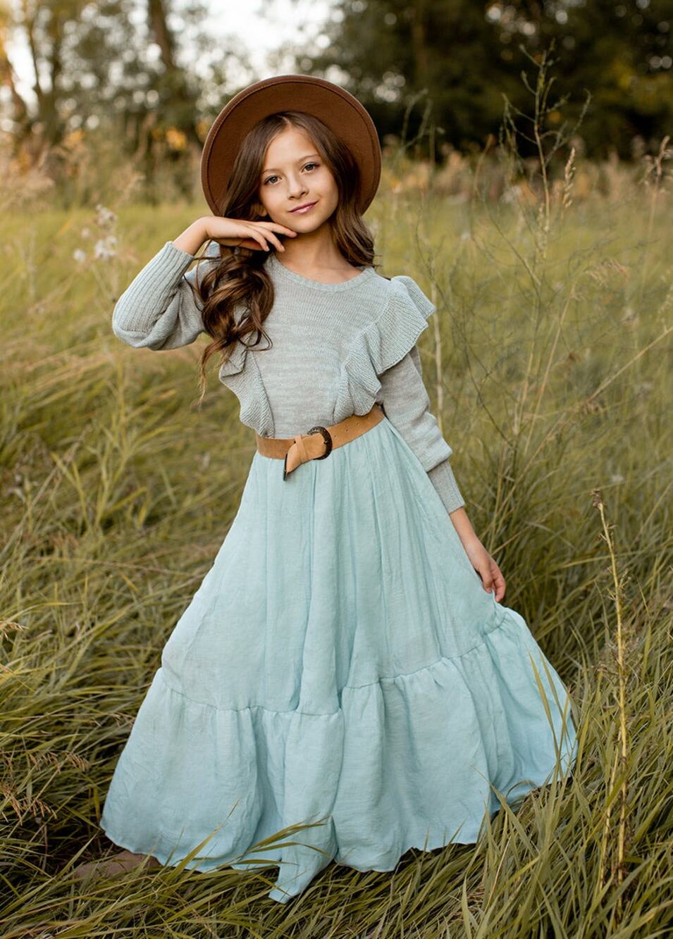 Joyfolie Mia Joy Reagan Sweater in Blue Smoke Girl’s Size 7